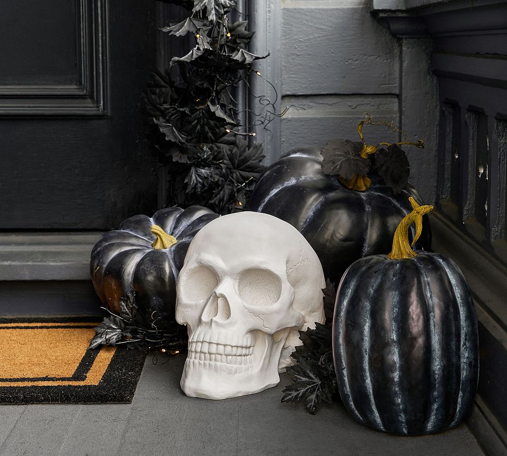 Lit White Skull