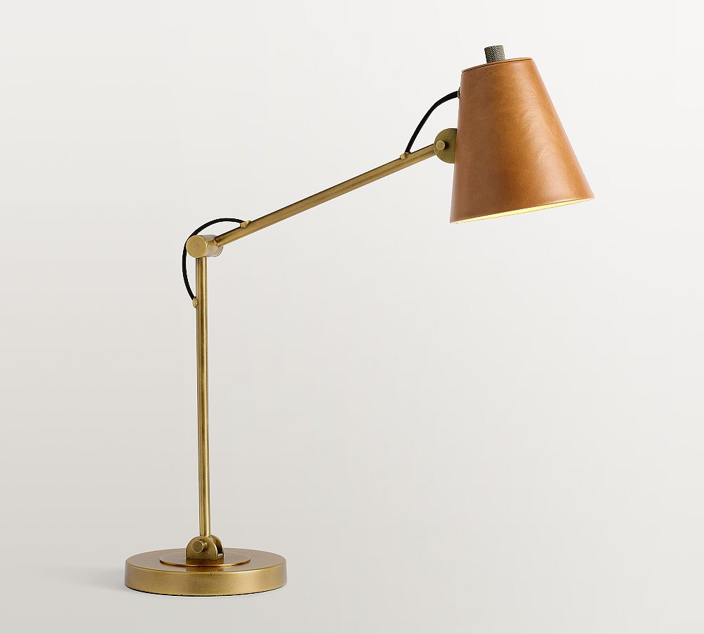 Parker Leather Task Table Lamp (22&quot;)