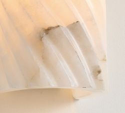 Amalia Alabaster Fluted Sconce (15&quot;)