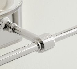 Pearson Glass Double Sconce (15&quot;)