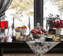 Skull Toile Table Throw