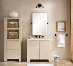 Vintage Rounded Rectangular Pivot Mirror