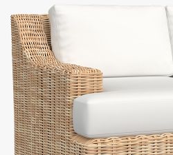 Huntington Wicker Slope Arm Outdoor Sofa (84&quot;)