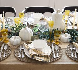 Two-Tone Gingham Organic Cotton Napkins - Set of 4