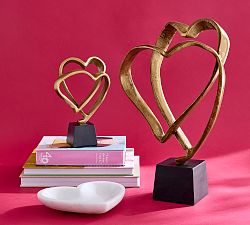 Handcrafted Brass Hearts