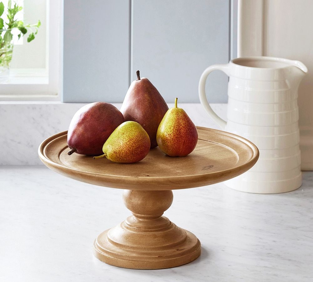 Turned Wood Cake Stand