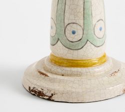 Ornate Hand-Painted Candle Holder