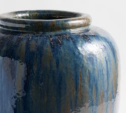 Rustic Blue Vases
