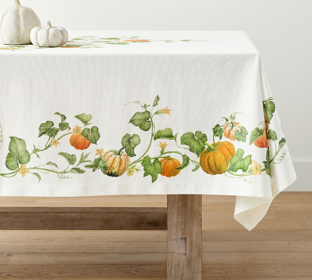 Rustic Pumpkin Tablecloth