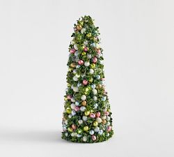 Lit Easter Egg Bauble Tree