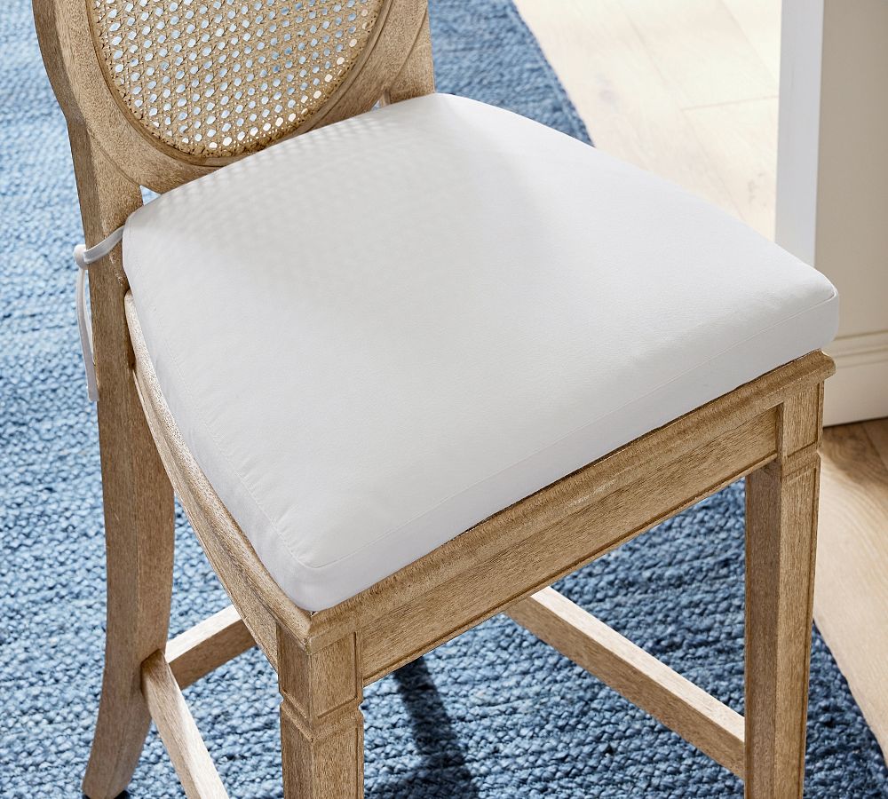 Sausalito Stool Cushion Color In Indigo Valdese