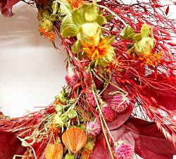 Handmade Dried Prosperity and Fortune Wreath