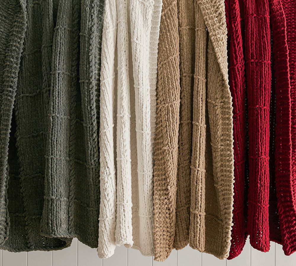 Open Box: Chenille Windowpane Throw