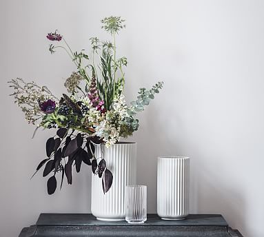 Lyngby Porcelain  Lyngby Vase ホワイト Lyngby Porcelain Vases | Pottery Barn