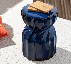 Jayden Ceramic Round Outdoor Accent Table (14&quot;)