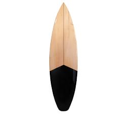 Shortboard Surfboard Black Wall Art