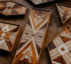 Kinsley Triangular Wooden Dimensional Wall Art, 14&rdquo; X  48&rdquo;