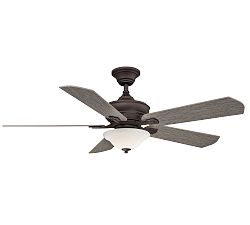 Camhaven Ceiling Fan With Glass Bowl Light Kit (52&quot;)