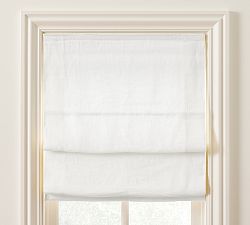Custom Belgian Linen Dual Roman Light Filtering Shade