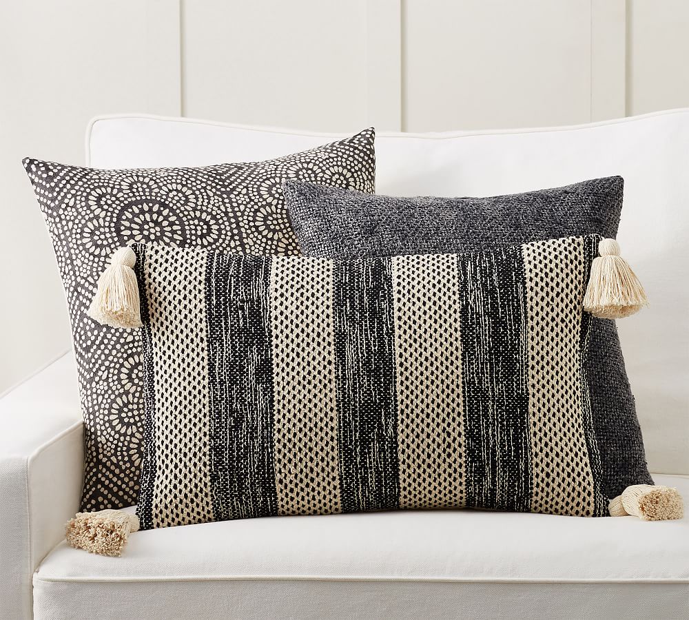 Mojave Charcoal Pillow Cover Set