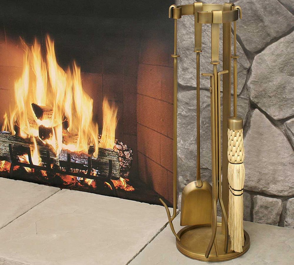Mid Century Fireplace Tool Set