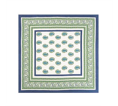 Sag Harbor Handmade Tablecloth, 71&quot; X 128&quot; - Blue