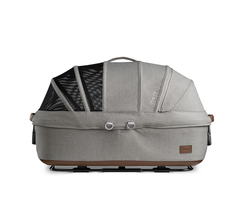 Medium Gray and Brown Soft Sided Pet Carrier