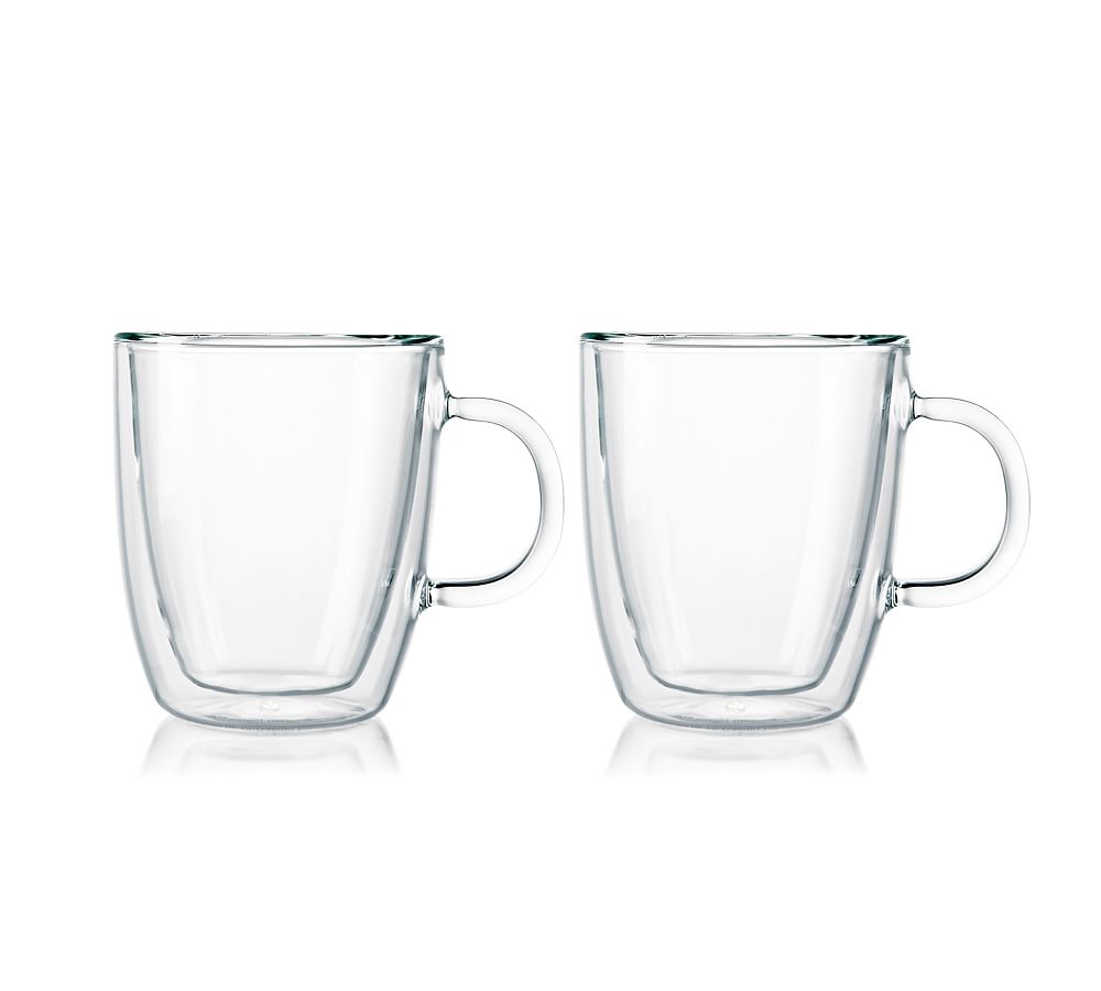 Bodum Bistro Double Walled Mugs - Set of 2 (10oz)