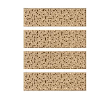 Waterhog Ellipse Indoor/Outdoor Stair Treads, 8.5&quot; x 30&quot;, Camel