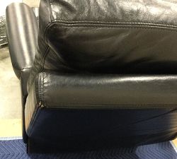 Open Box: James Roll Arm Leather Manual &amp; Power Recliner