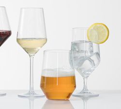Fortessa Tritan Copoly Pure Outdoor Stemless Wine, Set of 6