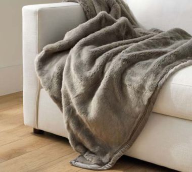 Faux Fur Pillows &amp; Throws