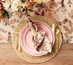 Emrys Embroidered Cotton Table Runner