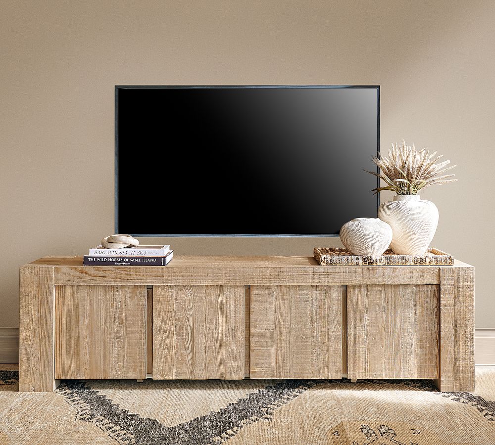 Rockport Reclaimed Wood Long Low Media Console (80&quot;)