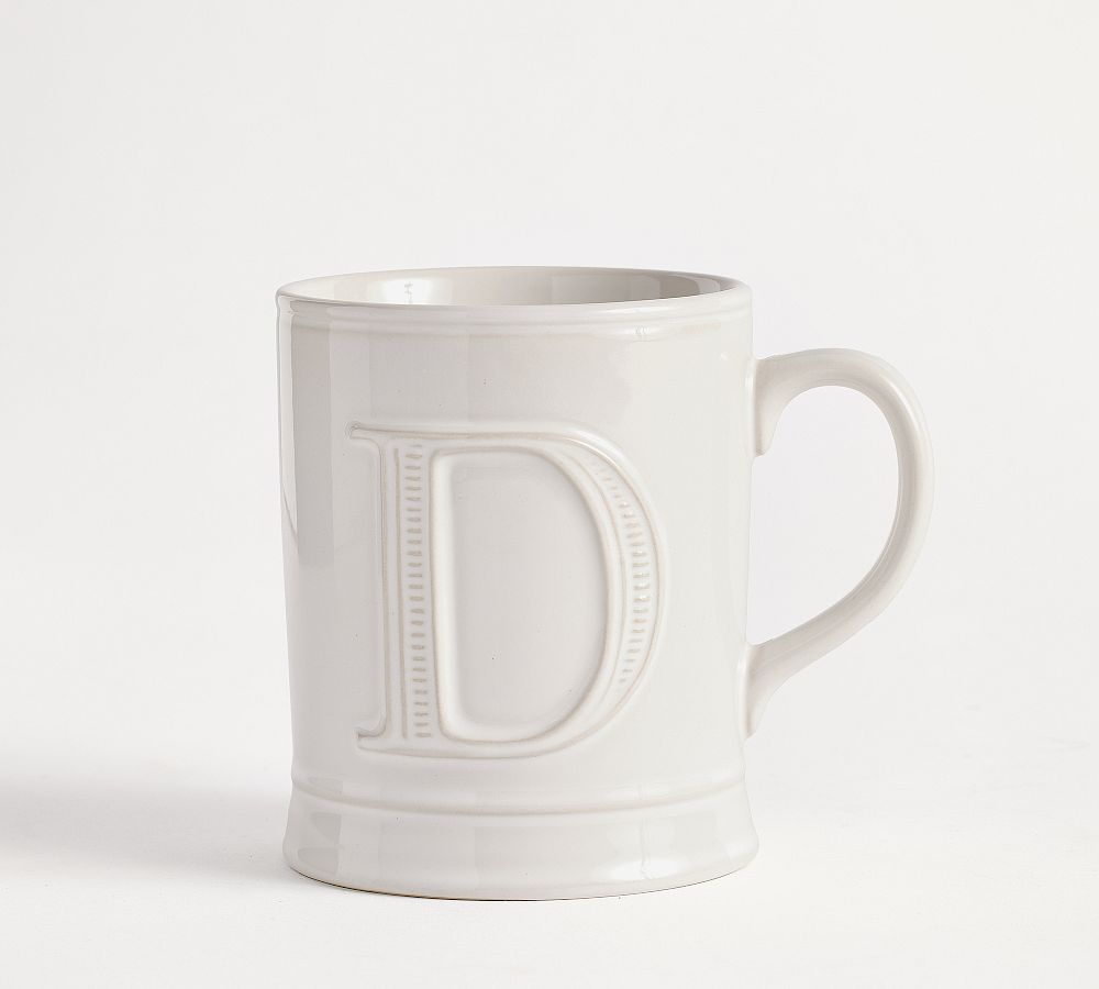 Embossed Alphabet Mug
