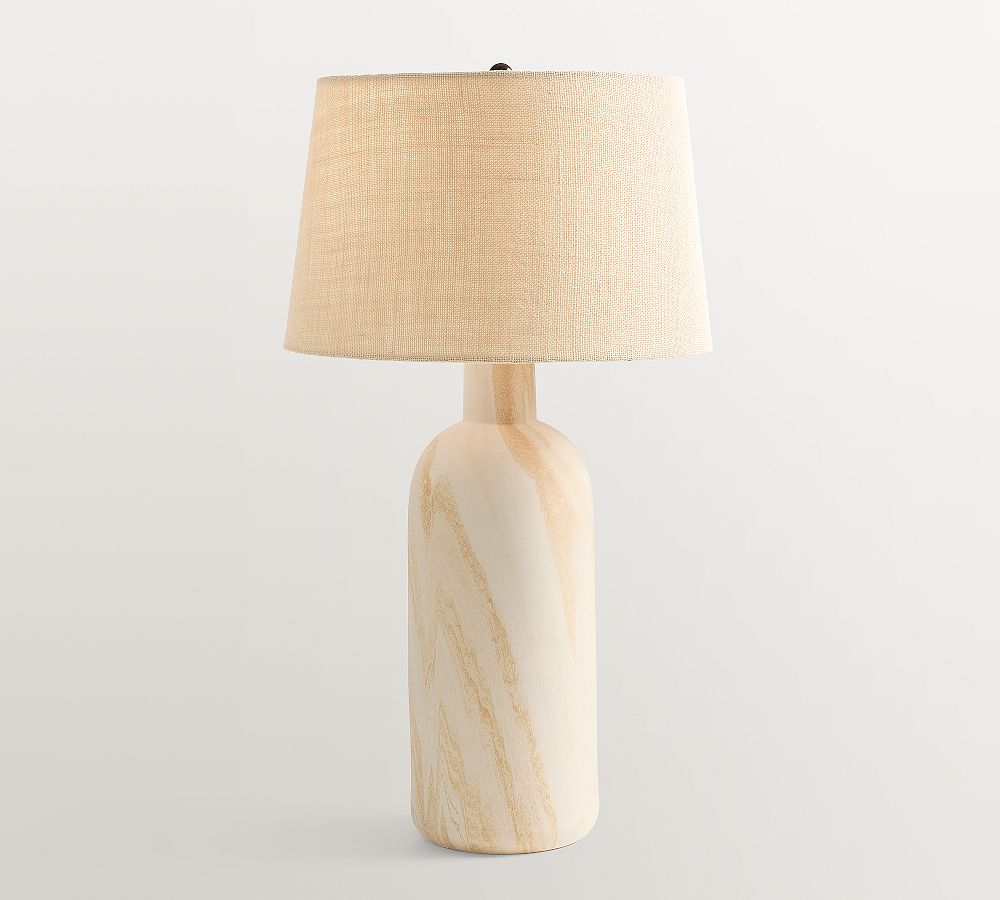 Maya Terracotta Column Table Lamp (28&quot;)