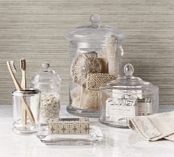 Classic Handcrafted Glass Bathroom Accessories