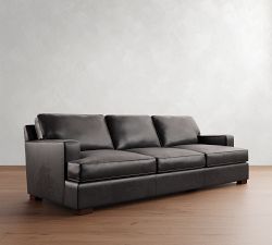 Townsend Square Arm Leather Sofa Collection (78&quot;&ndash;101&quot;)