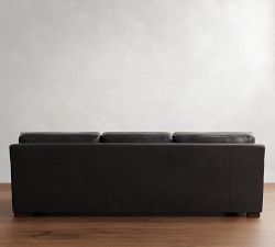 Townsend Square Arm Leather Sofa Collection (78&quot;&ndash;101&quot;)