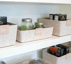 Felt Sculpted Bins with Clips