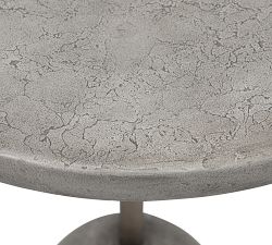 Kolina Concrete Round Outdoor Side Table (18&quot;)