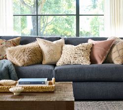 Mongolian Faux Fur Lumbar Pillow