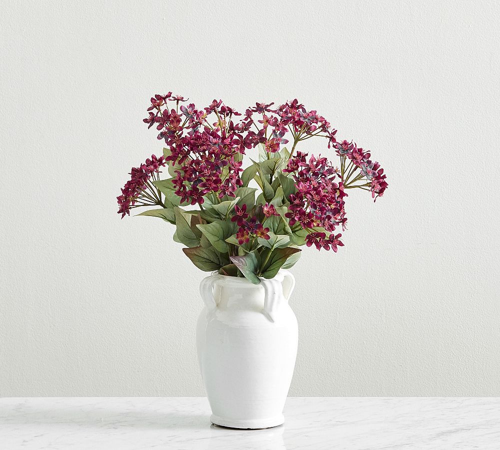 Faux Burgundy Flower Bundle