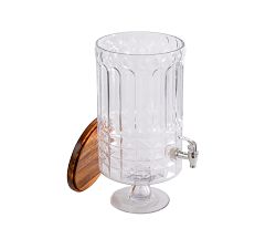 Vintage Inspired Pressed Glass Drink Dispenser and Storage Container