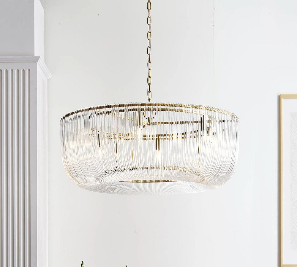 Ranae Glass Round Chandelier (28&quot;-42&quot;)