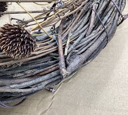 Open Box: Faux Lit Harvest Pumpkin Wreath