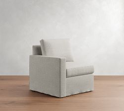 Build Your Own Cameron Modern Square Arm Slipcovered Sectional