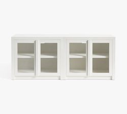 Dillon Glass Cabinet Media Console (72&quot;)