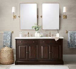 Langford Cross Handle Widespread Bathroom Sink Faucet