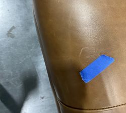 Open Box: Martin Leather Ottoman